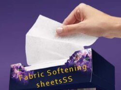 Do Dryer Balls Work? | Just a Small Change A hand pulling Fabric Softening Sheet from a box